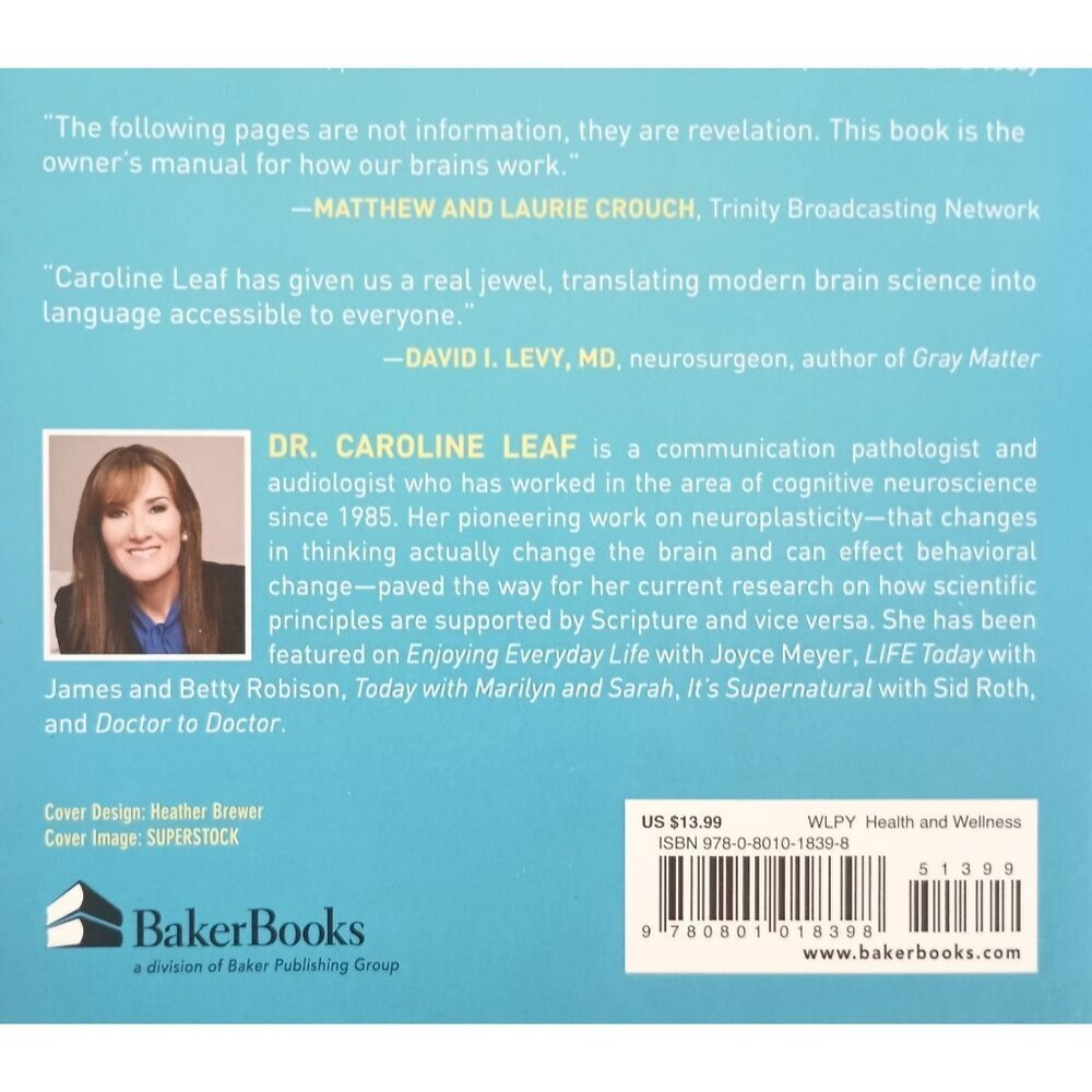 Switch On Your Brain by Dr. Caroline Leaf - 21 Day Detox Plan - Paperback - Picture 2 of 4